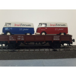 Houder om beide 3rail busjes op de wagon te plaatsen