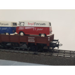 Houder om beide 3rail busjes op de wagon te plaatsen